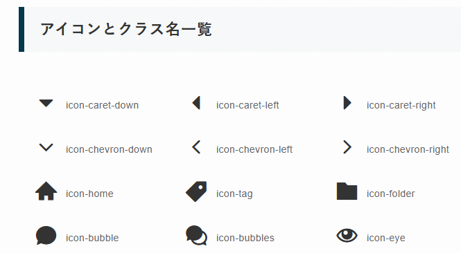 アイコンクラスの参考